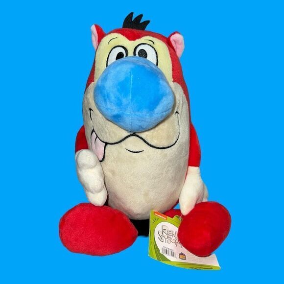 NWT Nickelodeon Ren & Stimpy “Stimpy” Plush Sruffed Toy 13” - Picture 1 of 4